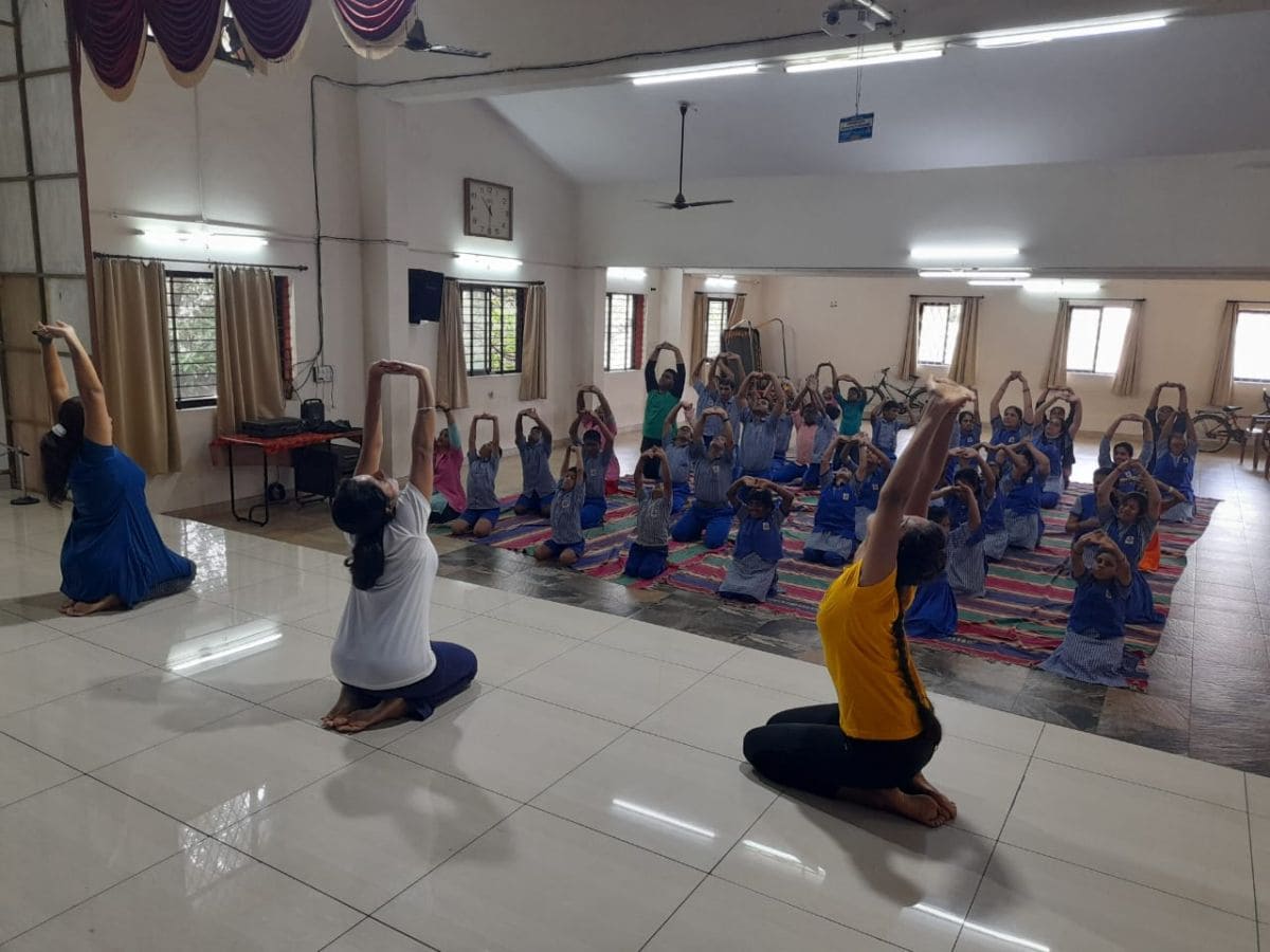 9th International Yoga Day Celebrated - Seva Bharathi